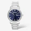Wenger Swiss Army Men's 01.1541.121 Attitude Blue Dial Watch 42 Mm In Silver