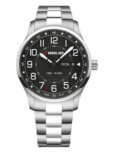 Wenger Swiss Army Men's 01.1541.128 Attitude Black Dial Watch 42 Mm