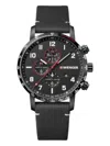 Wenger Swiss Army Men's 01.1543.106 Attitude Chrono Black Dial Watch 44mm In Black