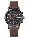 Wenger Swiss Army Men's 01.1543.107 Attitude Chronograph Black Dial Watch 44 Mm In Black