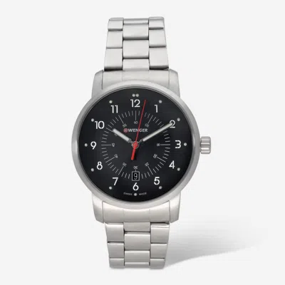 Wenger Swiss Army Men's 01.1641.116 Avenue Black Dial Watch 42 Mm