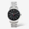 Wenger Swiss Army Men's 01.1641.116 Avenue Black Dial Watch 42 Mm In Silver