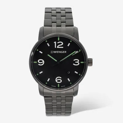 Wenger Swiss Army Men's 01.1741.119 Urban Metropolitan Black Dial Watch 42 Mm