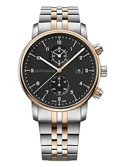 Pre-owned Wenger Swiss Army Men's 01.1743.129 Urban Classic Chronograph Watch 42mm Msrp410