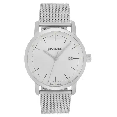 Wenger Swiss Army Men's Urban Classic 42mm Watch 01.1741.113 In Silver