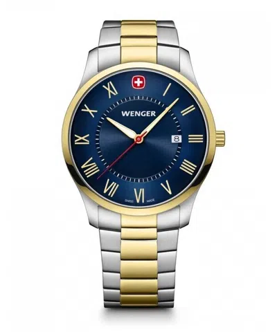 Pre-owned Wenger Swiss Made Men's Watch City Classic 01.1441.141