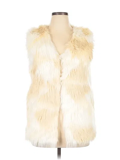Pre-owned Wenxi Faux Fur Vest In White