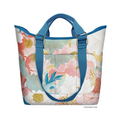 Werkshoppe Peony Blossoms Go Big Tote Bag In Pink