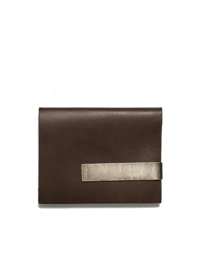 Werkstatt:münchen Brown Leather Coin Wallet And Card Holder