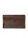 Werkstatt:münchen Brown Leather Wallet With Silver Detail In Brown