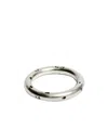 Werkstatt:münchen Engraved Sterling Silver Ring In White