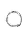 Werkstatt:münchen Engraved-tag Chain Bracelet In White