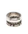 Werkstatt:münchen Multi-layer Stacked Rings In White
