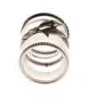 Werkstatt:münchen Rosebud Ring Set In White