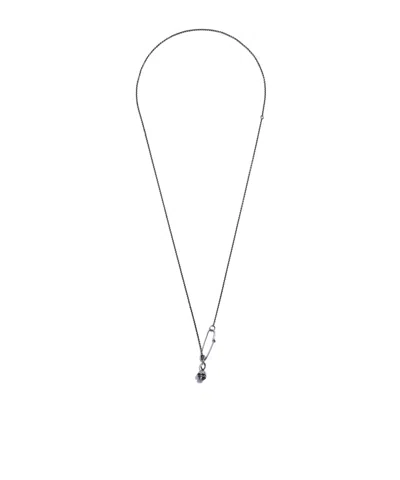Werkstatt:münchen Skull Necklace In Gray