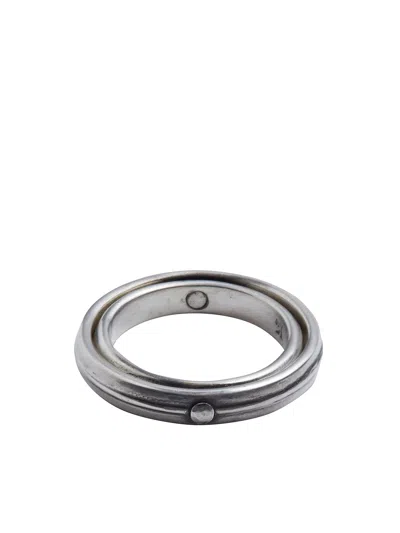 Werkstatt:münchen Werkstatt:munchen Silver Ring In Gray