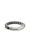 Werkstatt:münchen Venezianerketten-ring Mit Oxidiertem Finish In Silber