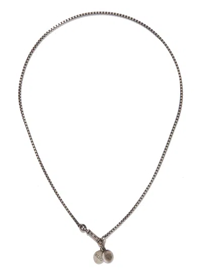 Werkstatt:münchen Werkstatt:munchen Silver Necklace With Pendant In Metallic