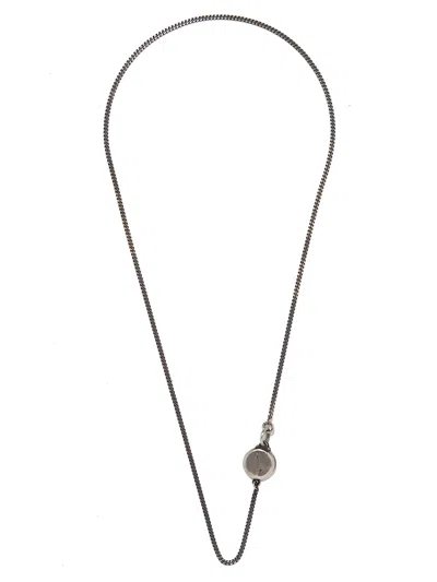 Werkstatt:münchen Werkstatt:munchen Silver Necklace With Pendant In Gray