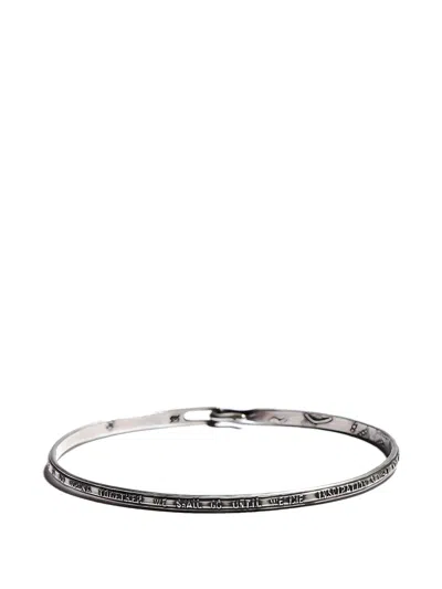 Werkstatt:münchen Bangle Hook Lyrics Bracelet In Black