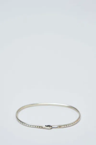Werkstatt:münchen Bangle Hook Pattern In Metallic