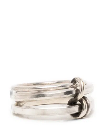 Werkstatt:münchen Connected Wing Infinity Ring In Metallic