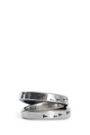 Werkstatt:münchen Cross Ring Bird Flight In Silver