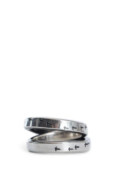 Werkstatt:münchen Cross Ring Bird Flight In Silver