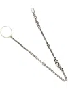 Werkstatt:münchen Curb Chain Keyring In Metallic