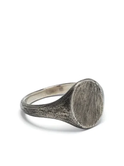 Werkstatt:münchen Distressed-effect Ring In Metallic
