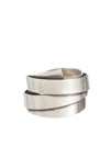 Werkstatt:münchen Werkstatt:munchen Double Folded Ring In Metallic