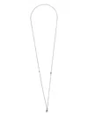 Werkstatt:münchen Fine-chain Pearl Necklace In Metallic