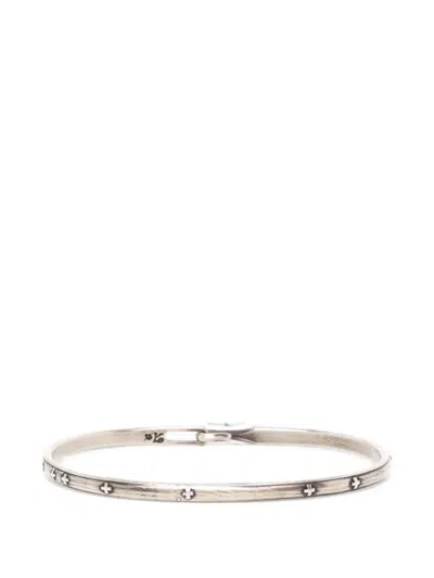 Werkstatt:münchen Hook-fastening Bangle Bracelet In Metallic