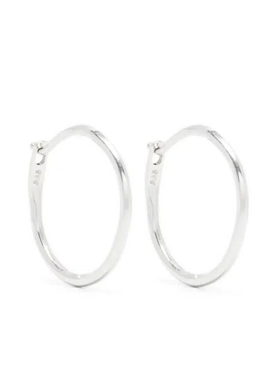Werkstatt:münchen Huggie-hoop Earrings In Metallic