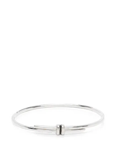 Werkstatt:münchen Keyring-style Bangle In Metallic