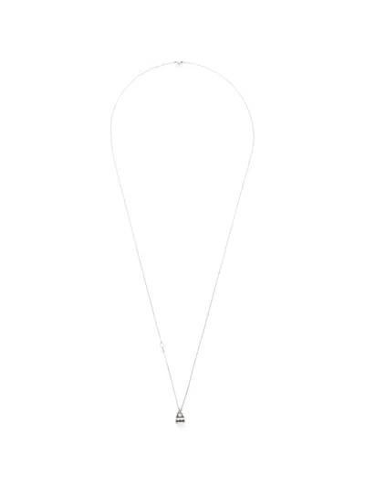 Werkstatt:münchen Lock Pendant Necklace In Metallic