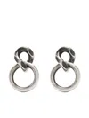Werkstatt:münchen M4545 Silver Hoop Earrings In Silber