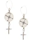 十字吊饰耳环