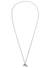 Werkstatt:munchen Mini Two Tags Necklace In Silver