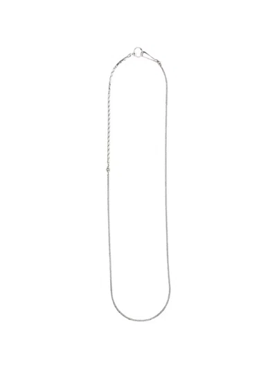 Werkstatt:münchen Mixed-link Necklace In Silver
