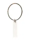 Werkstatt:münchen Name Plate Silver Keyring In Silver