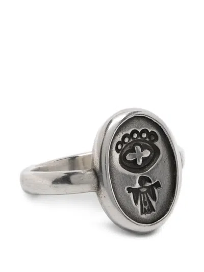 Werkstatt:münchen Oval-shape Ring In Gray