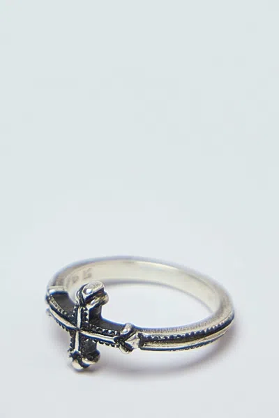 Werkstatt:münchen Ring Symbol Cross In Metallic