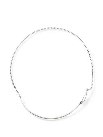 Werkstatt:münchen Rope-chain Choker Necklace In Metallic