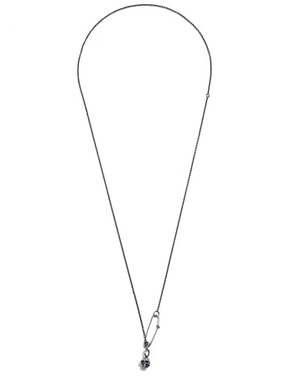 Werkstatt:münchen Werkstatt:munchen Silver Necklace With Pendant In Transparent