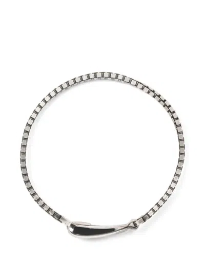 Werkstatt:münchen Snaplink Fine Box-chain Bracelet In Metallic