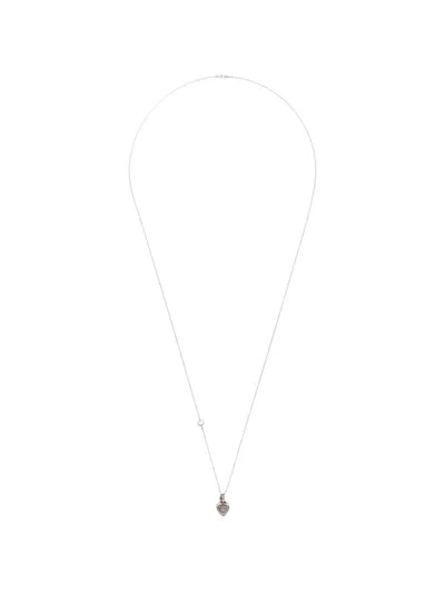Werkstatt:münchen Thank You Plectrum-pendant Necklace In Silver