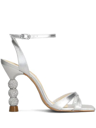 Werner 100mm Ball-heel Sandals In Silver