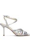 Werner 90mm Strappy Sandals In Silver