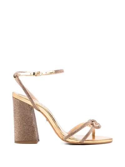 Werner Bow-upper Heeled Sandal In Gold